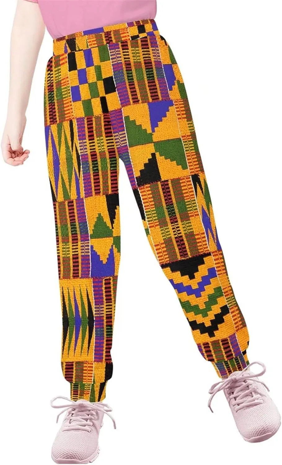 SEANATIVE Kids Sweatpants Soft Athletic Active Jogger Pants with Side Pocket for Girls Boys 4-15 Years
