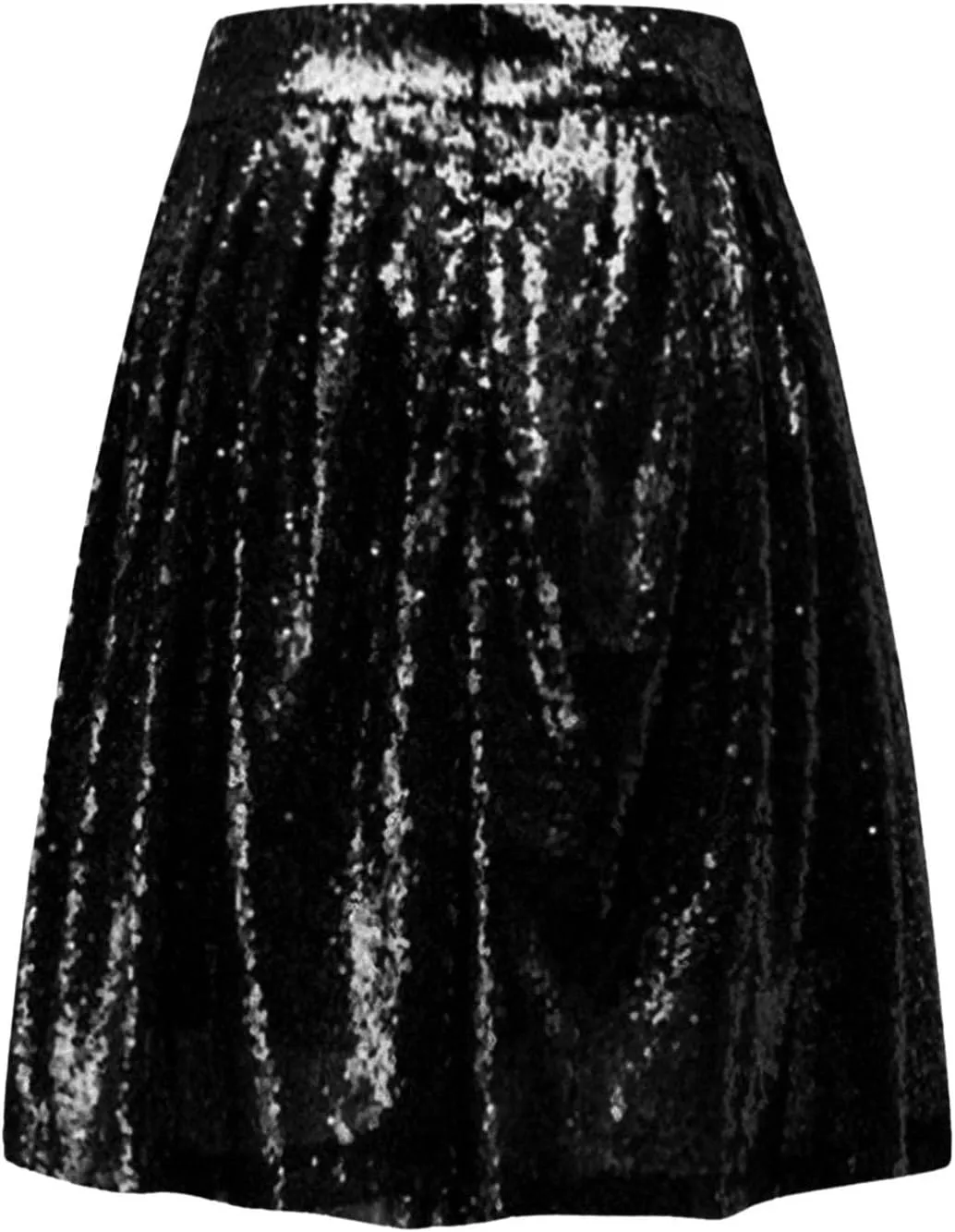 Sequin Skirt for Women Sparkly Glitter Mini Skirt Latin Women Dance Sexy Sparkly Skirt Shiny Skirt Night Black