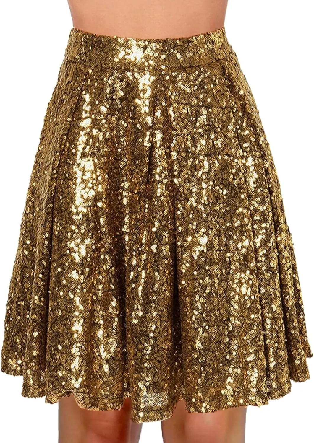 Sequin Skirt for Women Sparkly Glitter Mini Skirt Latin Women Dance Sexy Sparkly Skirt Shiny Skirt Night Black