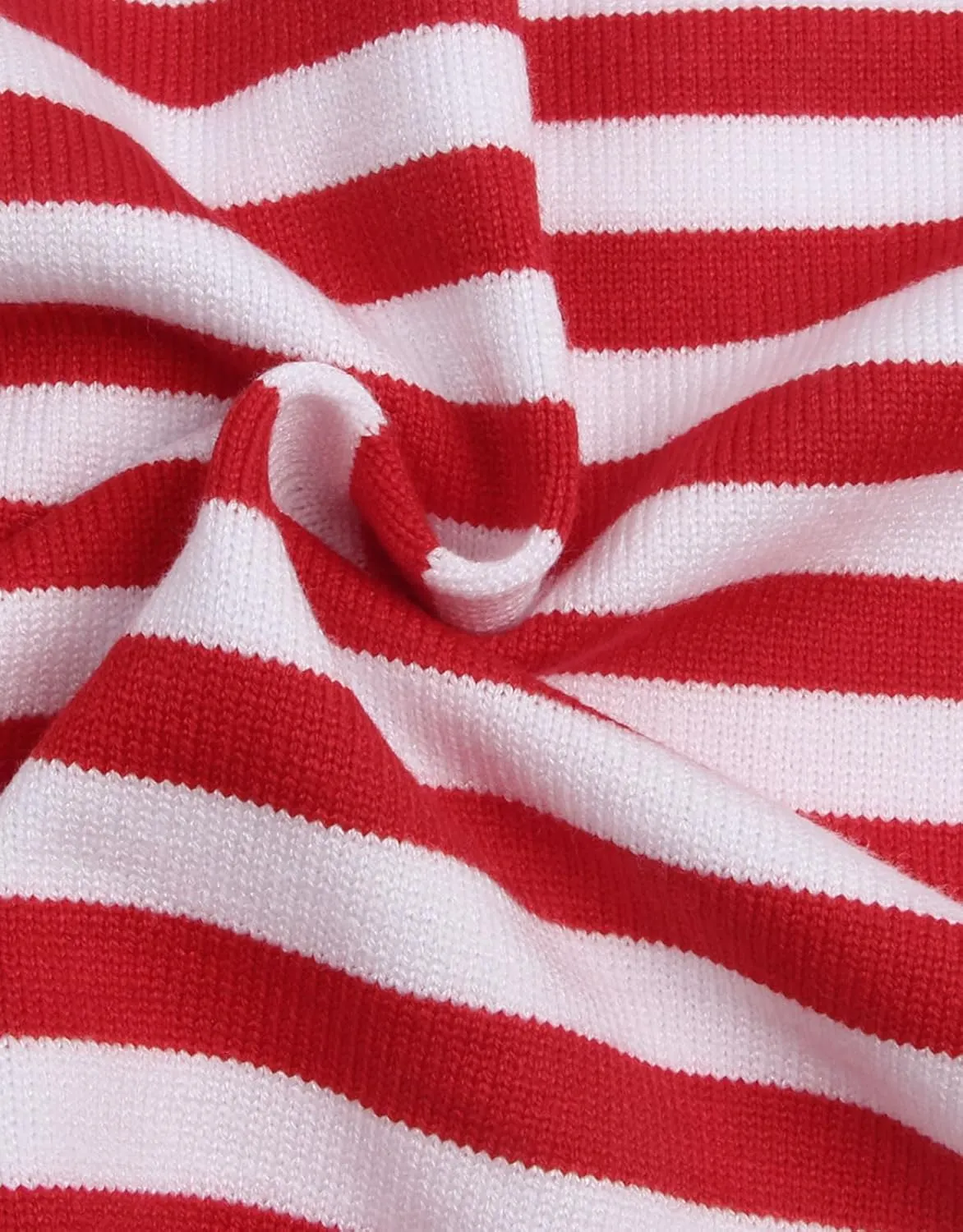 shermie Womens Stripes Sweaters Long Sleeve Crew Neck Casual Cute Heart Knitted Pullover Sweater