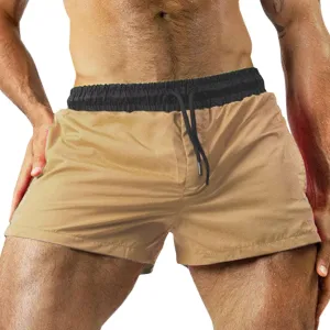 Shorts Men Bodybuilding Gym Shorts Mens Slim Fit Running Shorts Elastic Waist Drawstring Shorts Quick Dry Sportswear