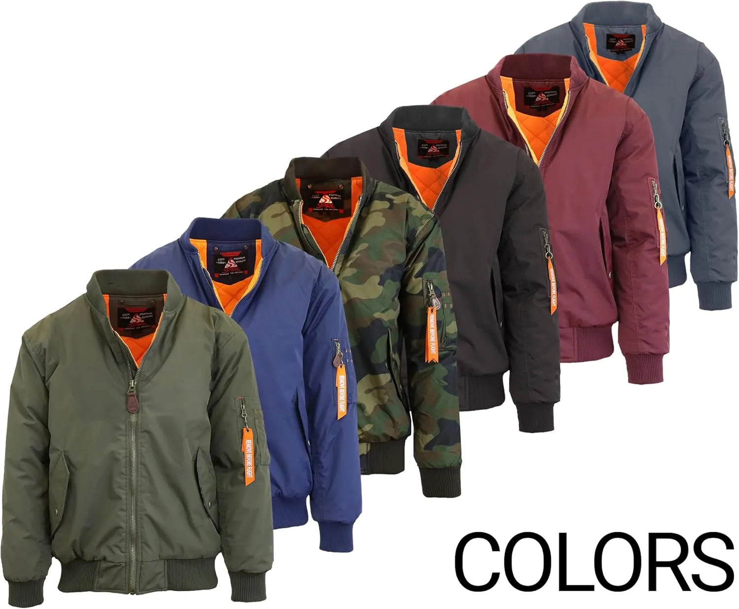 Spire by Galaxy Men's Flight Jacket