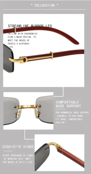 Square lens Metal Sun Glasses Trendy Sunglasses UV Sun glasses UV Blocking Cycling Driving