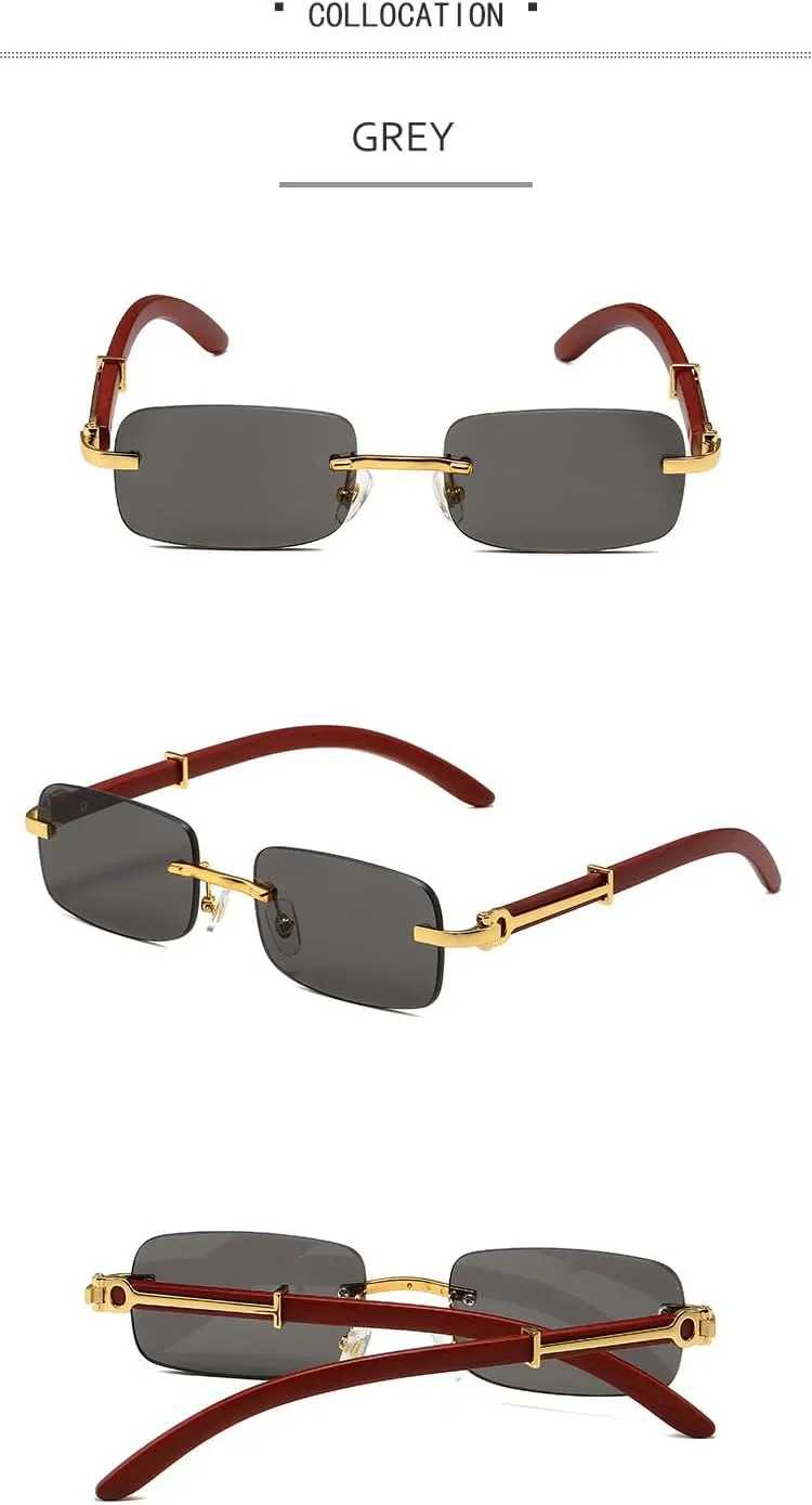 Square lens Metal Sun Glasses Trendy Sunglasses UV Sun glasses UV Blocking Cycling Driving