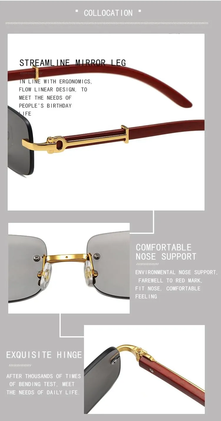 Square lens Metal Sun Glasses Trendy Sunglasses UV Sun glasses UV Blocking Cycling Driving