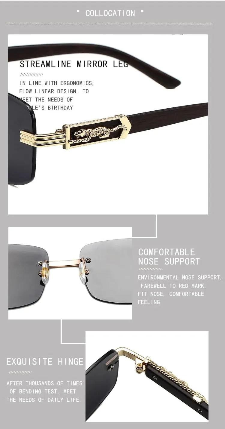 Square lens Metal Sun Glasses Trendy Sunglasses UV400 Eyeglasses Trendy Sunglasses Cycling Driving