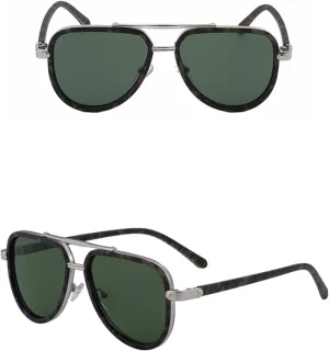 Steampunk Sunglasses for Men Luxury Vintage Oval Metal Frame Punk Double Beam