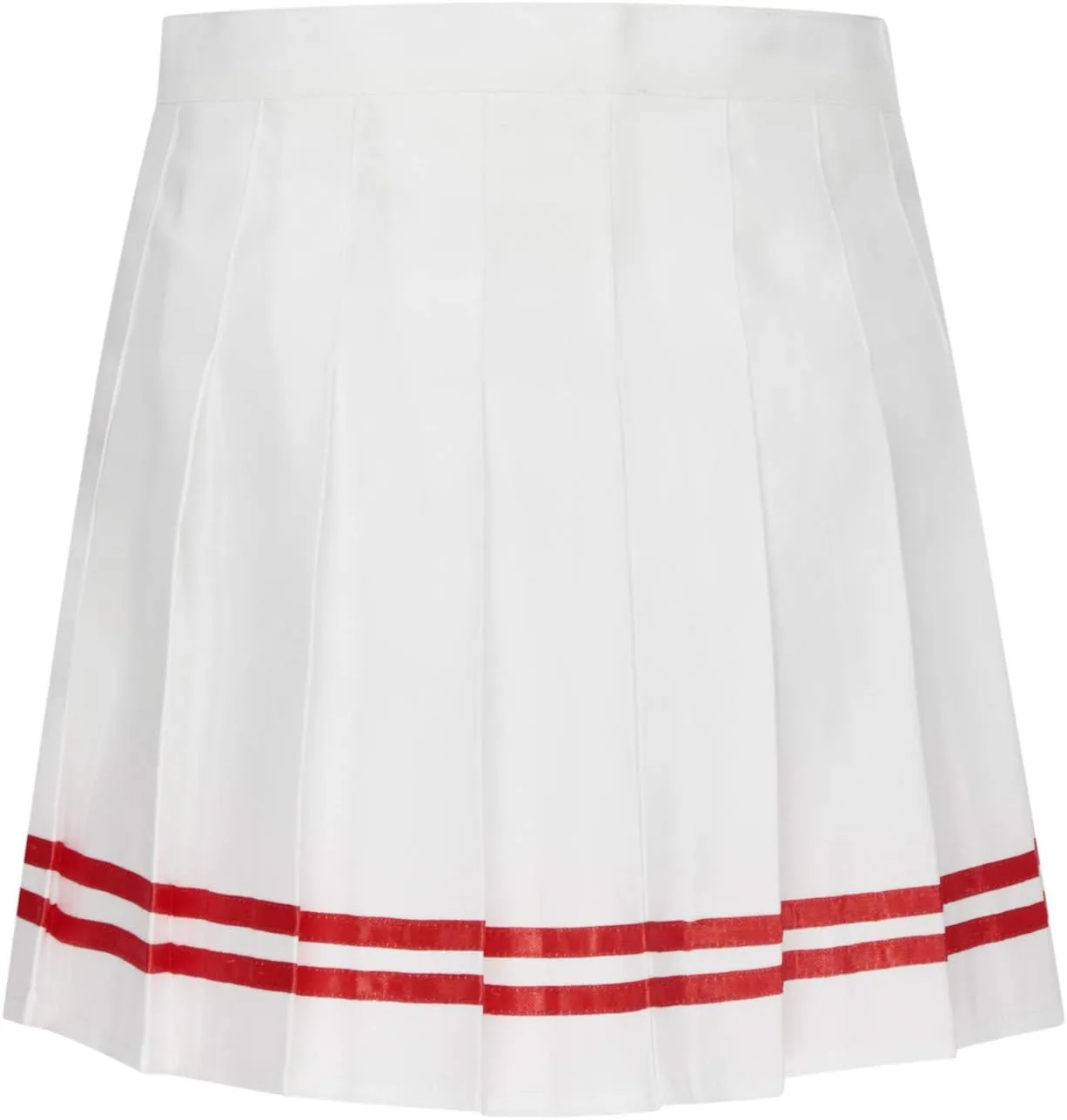 Stripe Pleated Mini Skirt for Women High Waist School Uniform Short Skater Skirt Summer A-Line Tennis Skirts