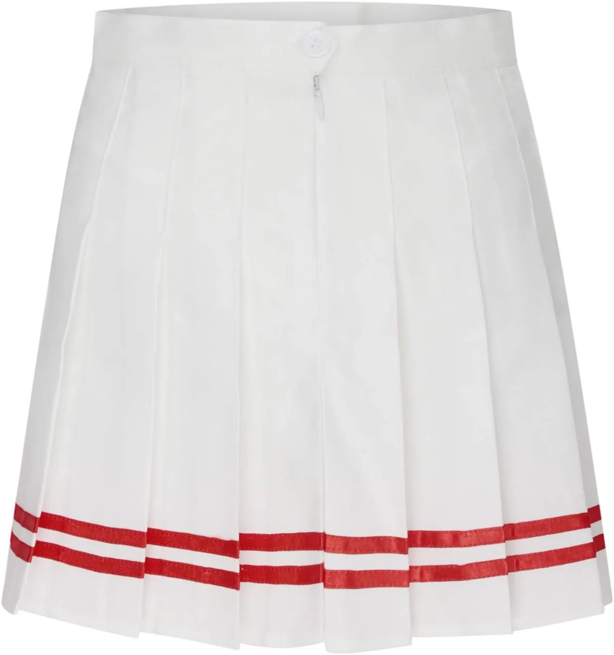 Stripe Pleated Mini Skirt for Women High Waist School Uniform Short Skater Skirt Summer A-Line Tennis Skirts