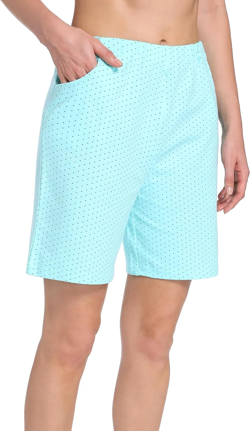 SUIEK Women's Maternity Shorts Lounge Workout Activewear Pregnancy Pants Maternity Cotton Pajamas - 3 Pack