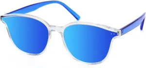 Sumato Sunglasses Womens, Cat Eye Pink Sunglasses for Women with Mirrored Trendy Lens UV400 Blocking