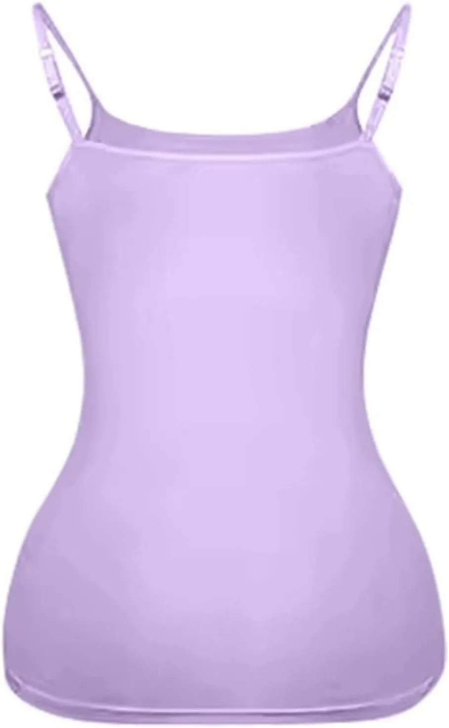 Tank Tops for Women,Shelf Bra Camisoles Adjustable Spaghetti Strap Tank Tops Built in Bra Basic Layer Cami