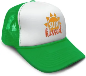 Trucker Hat Sun Kissed Summer Season Climate Sun Ocean Sun Adjustable Polyester