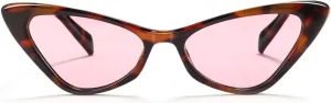 Veda Tinda Vision Cat Eye Sunglasses for Women Tinted Polarized Retro Rave Large Cateye Vintage Womens Glasses UV Protection