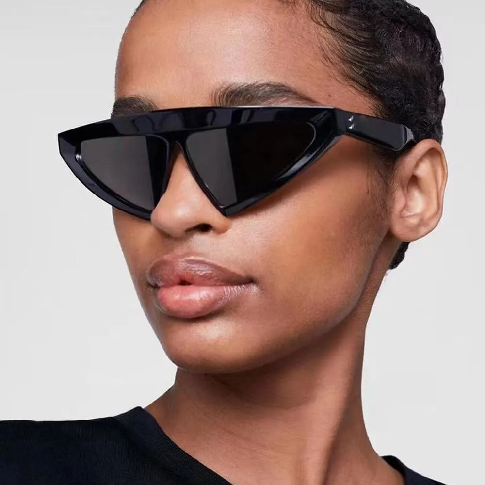 Vintage Cat Eye Sunglasses For Women Triangle Sun Glasses Eyeglasses Shades Female Eyewear UV400