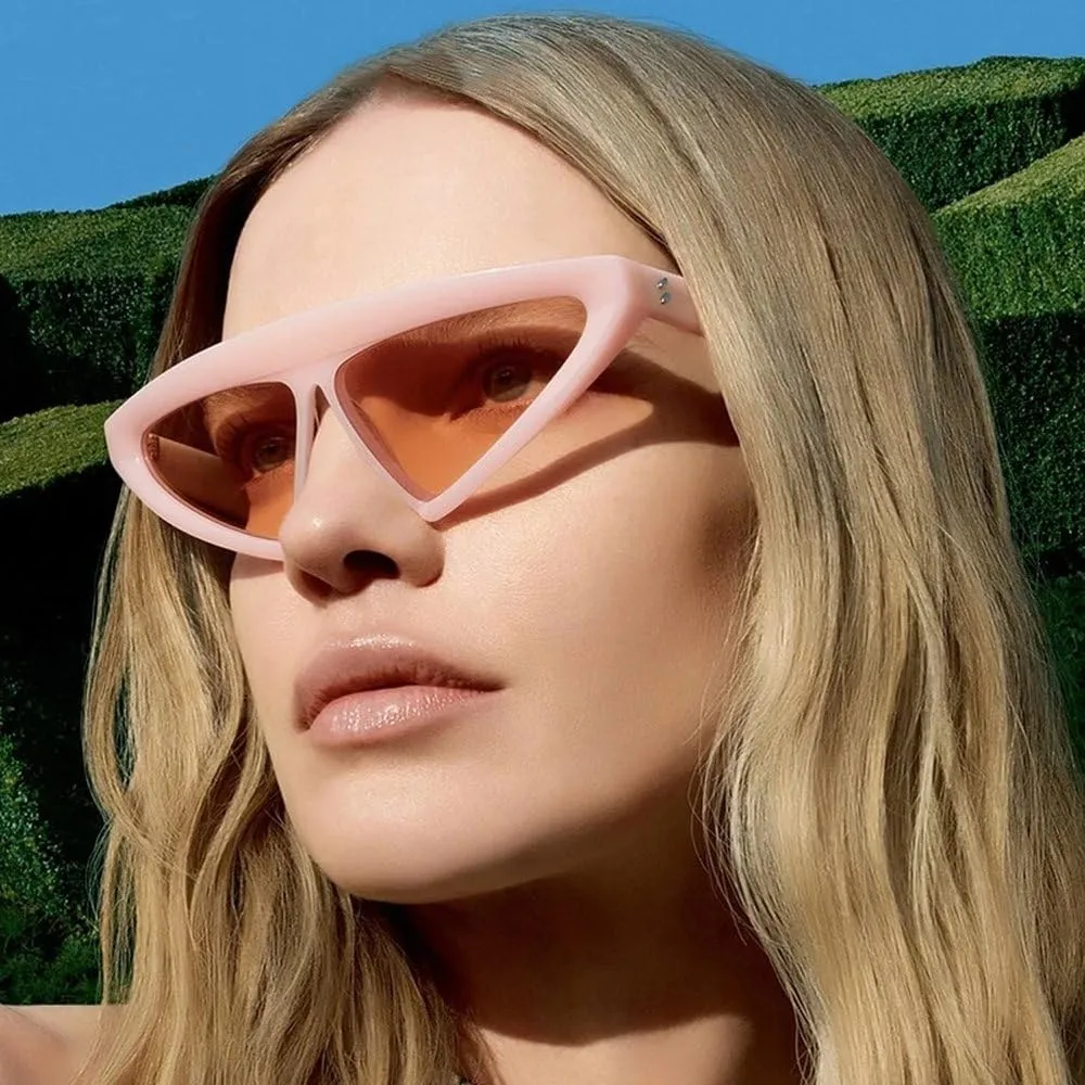 Vintage Cat Eye Sunglasses For Women Triangle Sun Glasses Eyeglasses Shades Female Eyewear UV400
