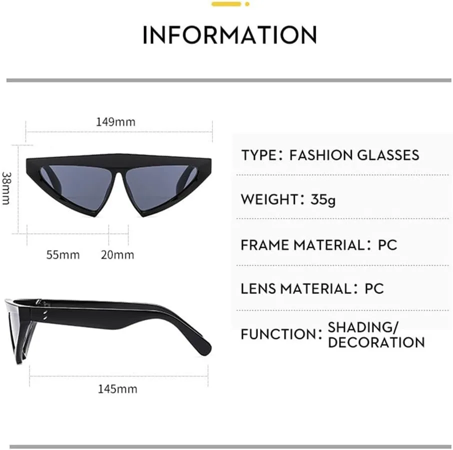 Vintage Cat Eye Sunglasses For Women Triangle Sun Glasses Eyeglasses Shades Female Eyewear UV400