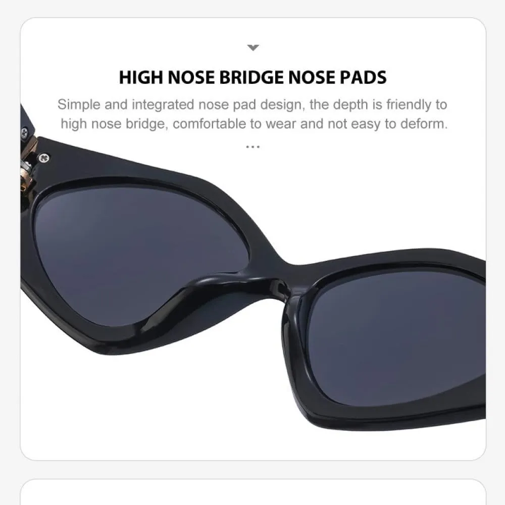 Vintage Cat Eye Sunglasses Women Retro Cateye Sun Glasses For Female Fashion Polygonal Shades Eyewear Trending