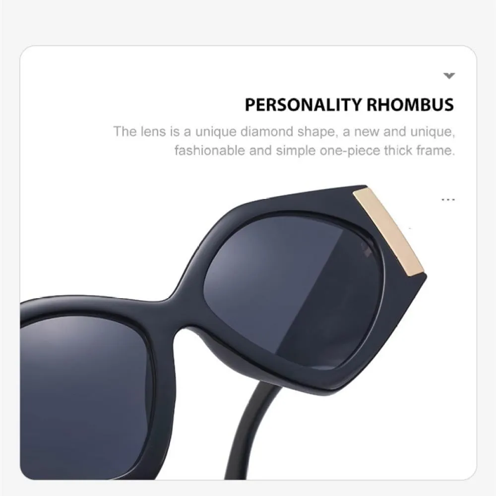 Vintage Cat Eye Sunglasses Women Retro Cateye Sun Glasses For Female Fashion Polygonal Shades Eyewear Trending