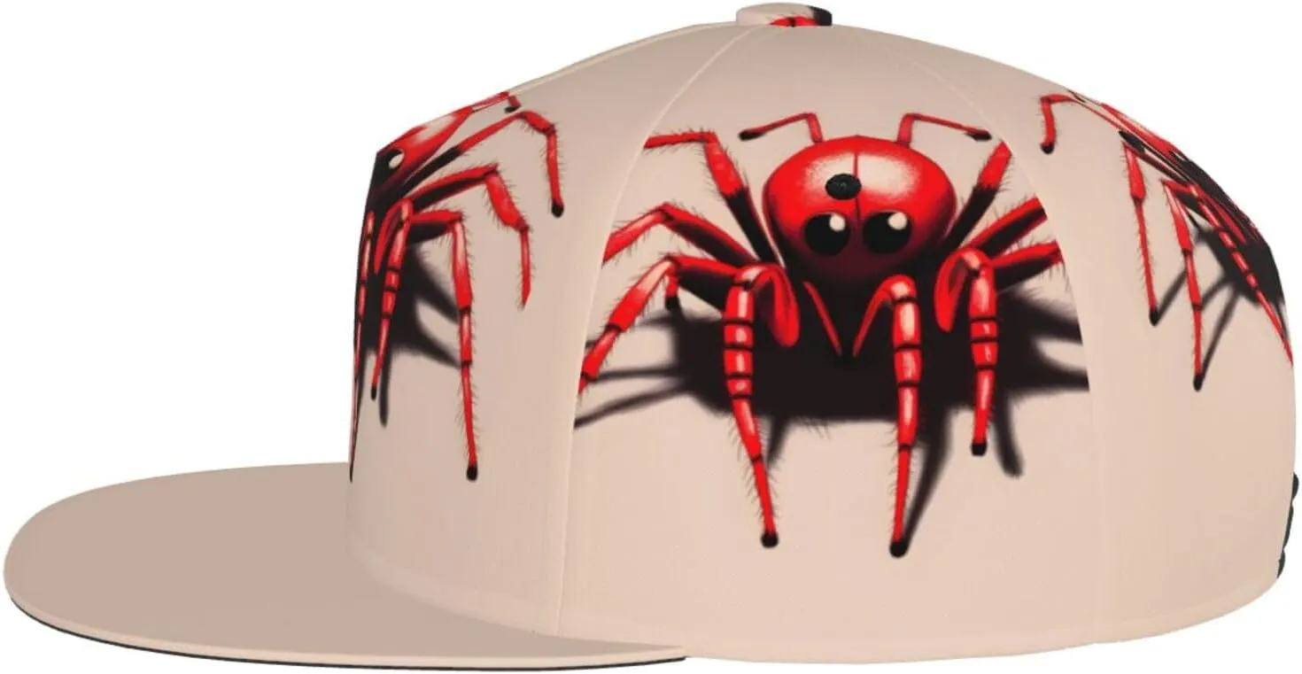 White Snowy Mountains Printed Baseball Cap, Flat Brim Hats for Men Women, Funny Adjustable Snapback Hats