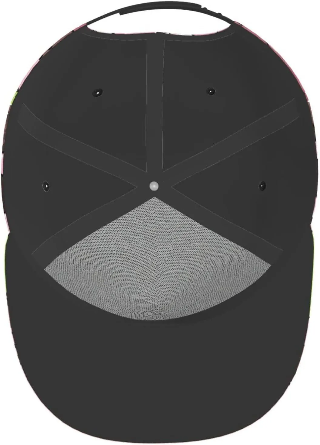 White Snowy Mountains Printed Baseball Cap, Flat Brim Hats for Men Women, Funny Adjustable Snapback Hats