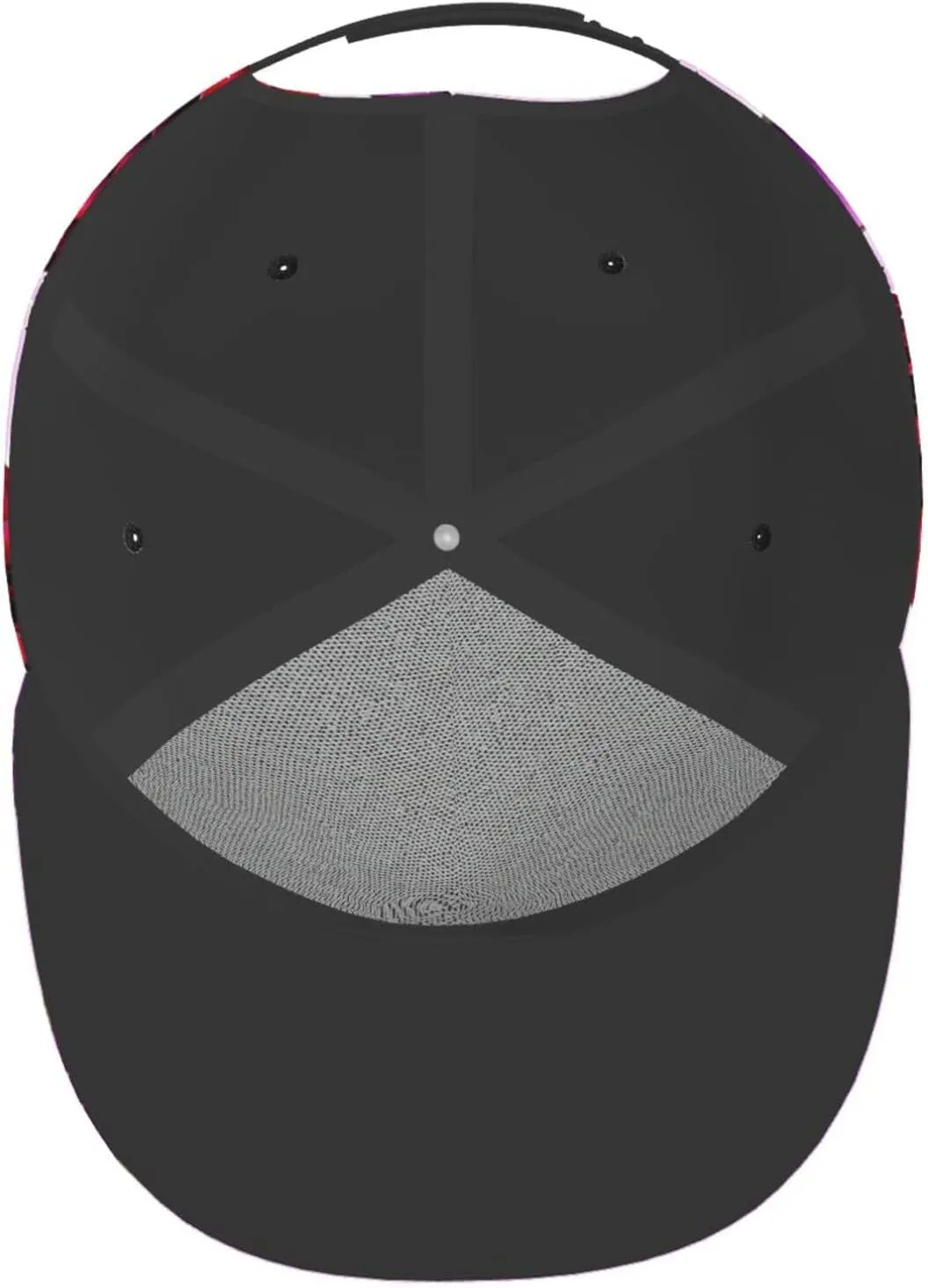 White Snowy Mountains Printed Baseball Cap, Flat Brim Hats for Men Women, Funny Adjustable Snapback Hats