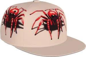 White Snowy Mountains Printed Baseball Cap, Flat Brim Hats for Men Women, Funny Adjustable Snapback Hats