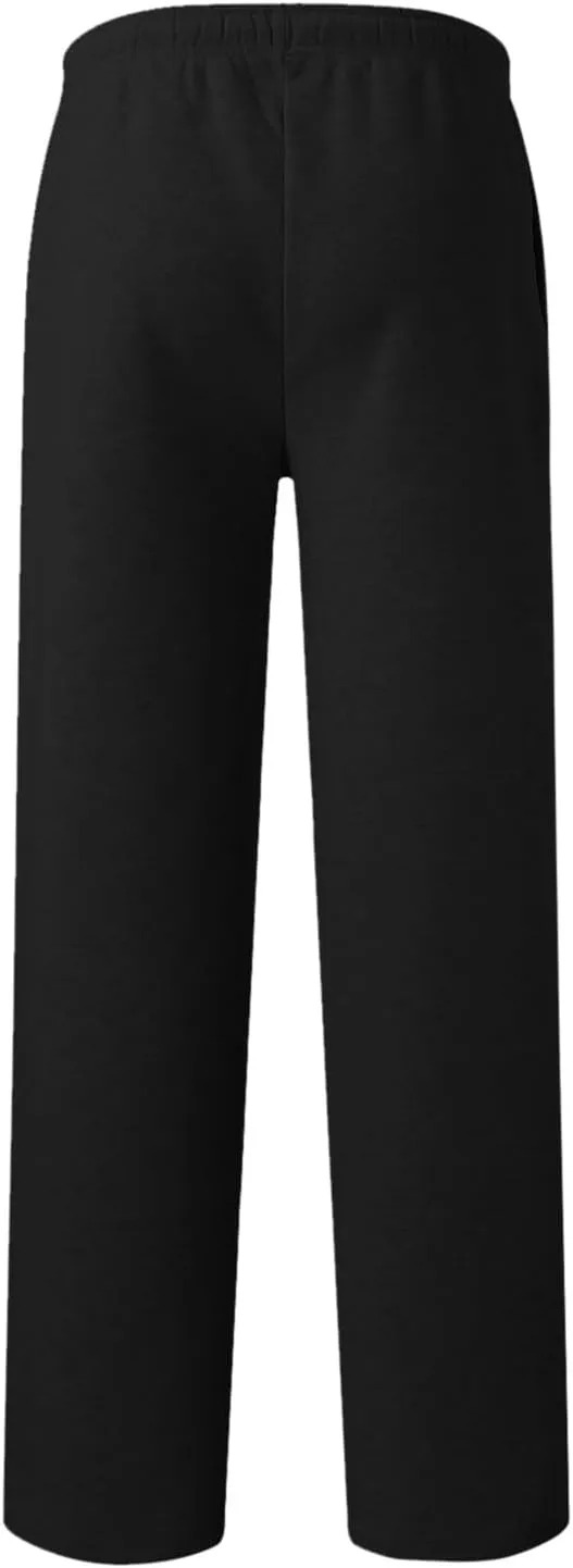 Wide Leg Sweatpants for Women Fleece Lined High Waisted Drawstring Joggers Comfy Lounge Workout Loose Pants with Pocket