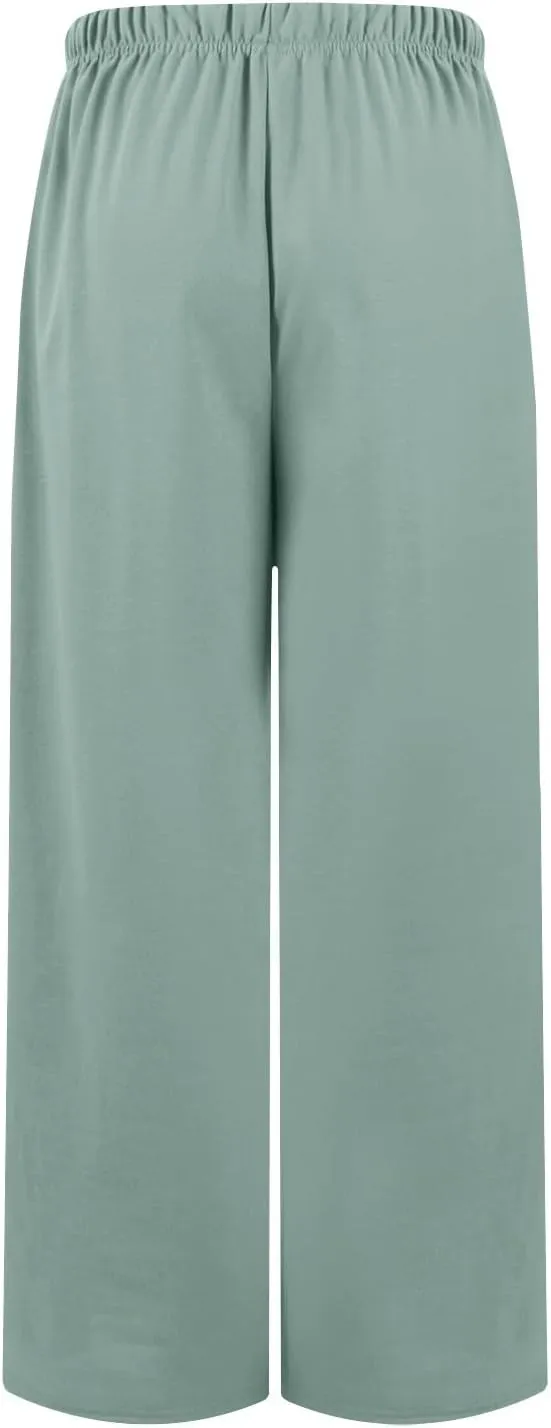Wide Leg Sweatpants Women Baggy Joggers High Waisted Sweat Pants Lounge Straight Leg Pull on Jogger Pants with Pockets