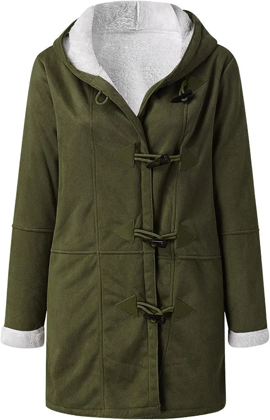 Winter Coats for Women 2023 Warm Sherpa Fleece Lined Distressed Jackets Hooded Parka Faux Suede Pea Coat Outerwear