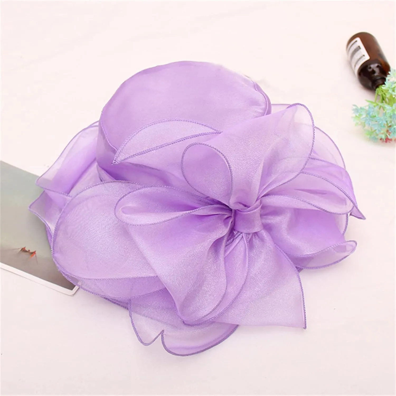Women Church Tea Party Fascinator Kentucky Wedding Cloche Bowler Derby Dress Hats with Feathers Elegant Bucket Hat