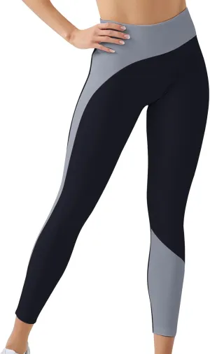 Women Legging Colorblock Butt Lifting High Waist Sports Leggings Yoga Pants Elastic Soft Skinny Comfy Fitness Trousers