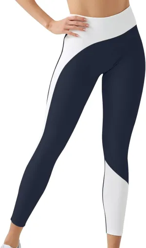 Women Legging Colorblock Butt Lifting High Waist Sports Leggings Yoga Pants Elastic Soft Skinny Comfy Fitness Trousers