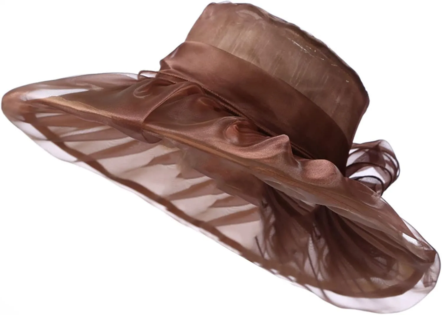 Womens Church Hats Derby Tea Party Easter Outfits Fascinator Wide Brim Ladies Elegant Dress Sunhat Summer
