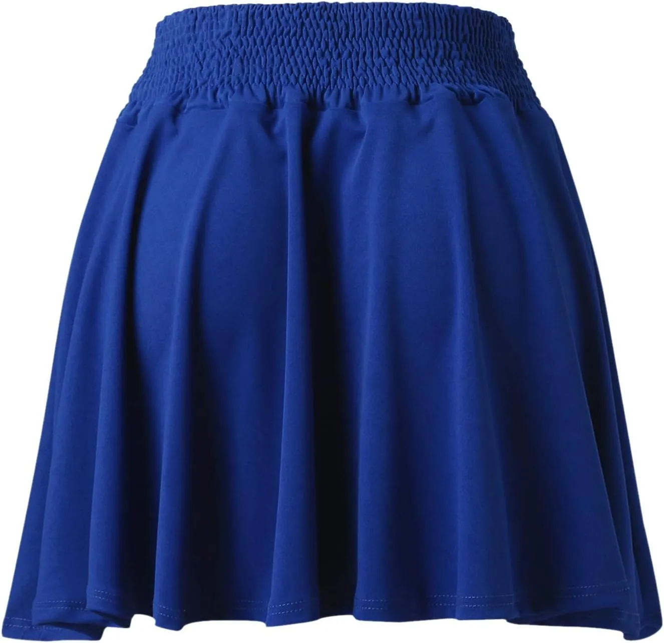 Womens Classic Elegant Pleated Skirt Casual Solid Color Mini Skirt High Waist Skater Skirt