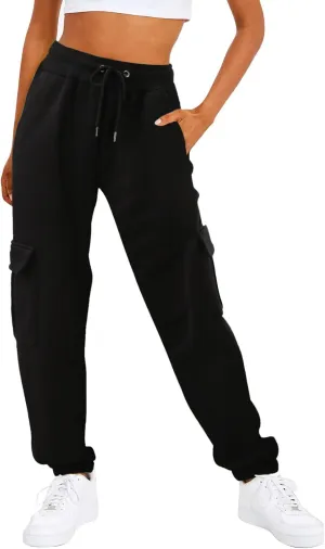 Women's High Waisted Joggers Pants Drawstring Running Athletic Sweatpants Lightweight Joggers Athletic Track Pants