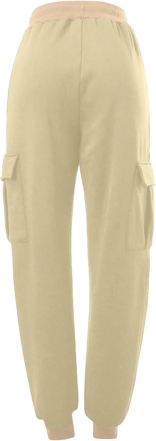 Women's High Waisted Joggers Pants Drawstring Running Athletic Sweatpants Lightweight Joggers Athletic Track Pants