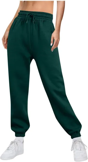 Women's High Waisted Joggers Pants Drawstring Running Athletic Sweatpants Lightweight Joggers Athletic Track Pants