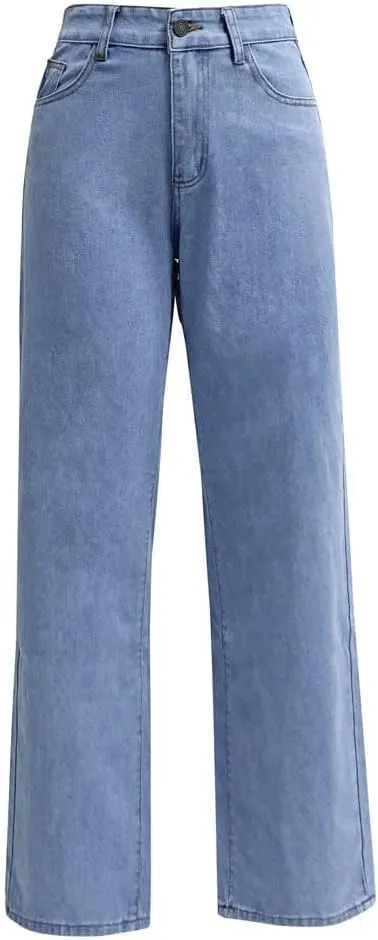 Womens Jeans Plus Size Curvy Fit Bootcut Cargo Wide Leg Denim Pants Straight High Waisted Comfort Flex Jean Pants