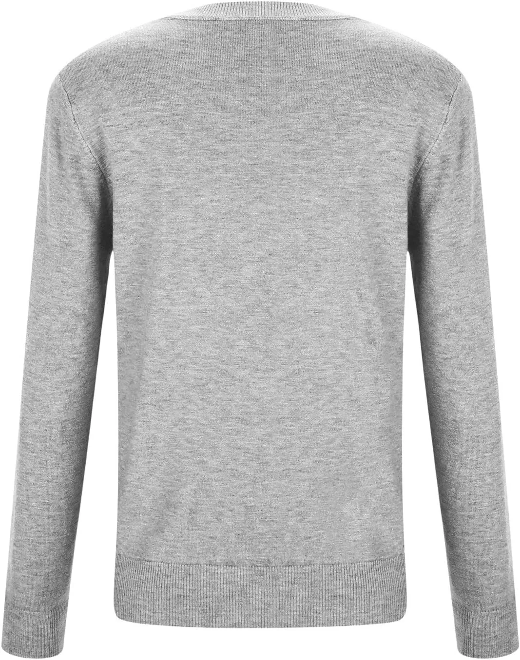 Womens Knitting Cotton Sweaters Casual Solid Warm Sweatshirts Loose Lightweight Long Sleeve Crew Neck Pullover Tops