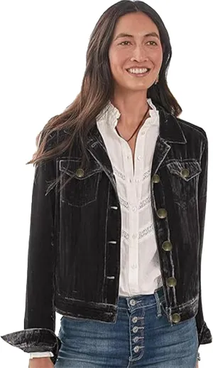 Women's Solid Color Long Sleeve Velvet Jacket Fashion Casual Buckle Short Coat With Pockets Outerwear