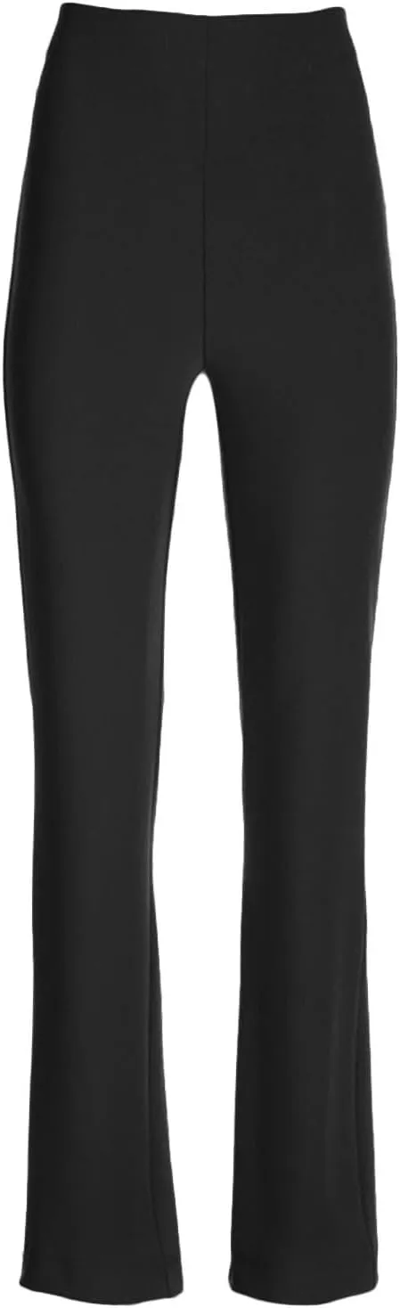 Women's Straight Leg Suit Pants Casual High Waisted Business Work Trousers Office Relaxed Fit Long Solid Color Pants