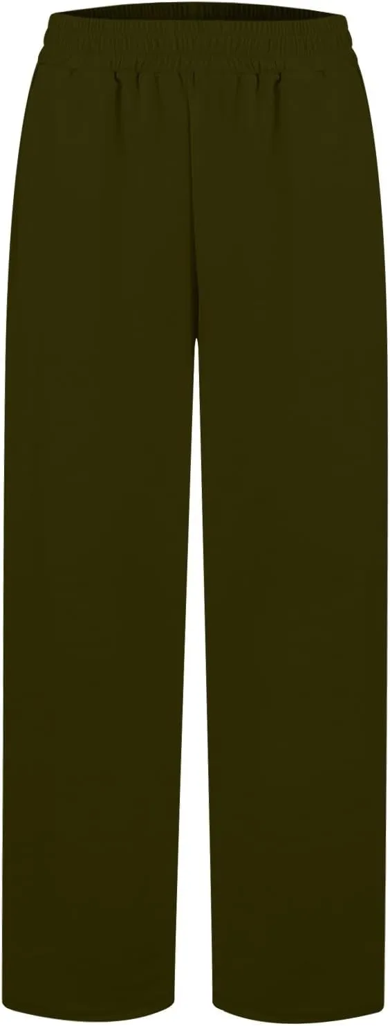 Womens Sweatpants with Pockets Soft Baggy Modal Drawstring Waist Wide Leg Pants Outdoor Workout Pants