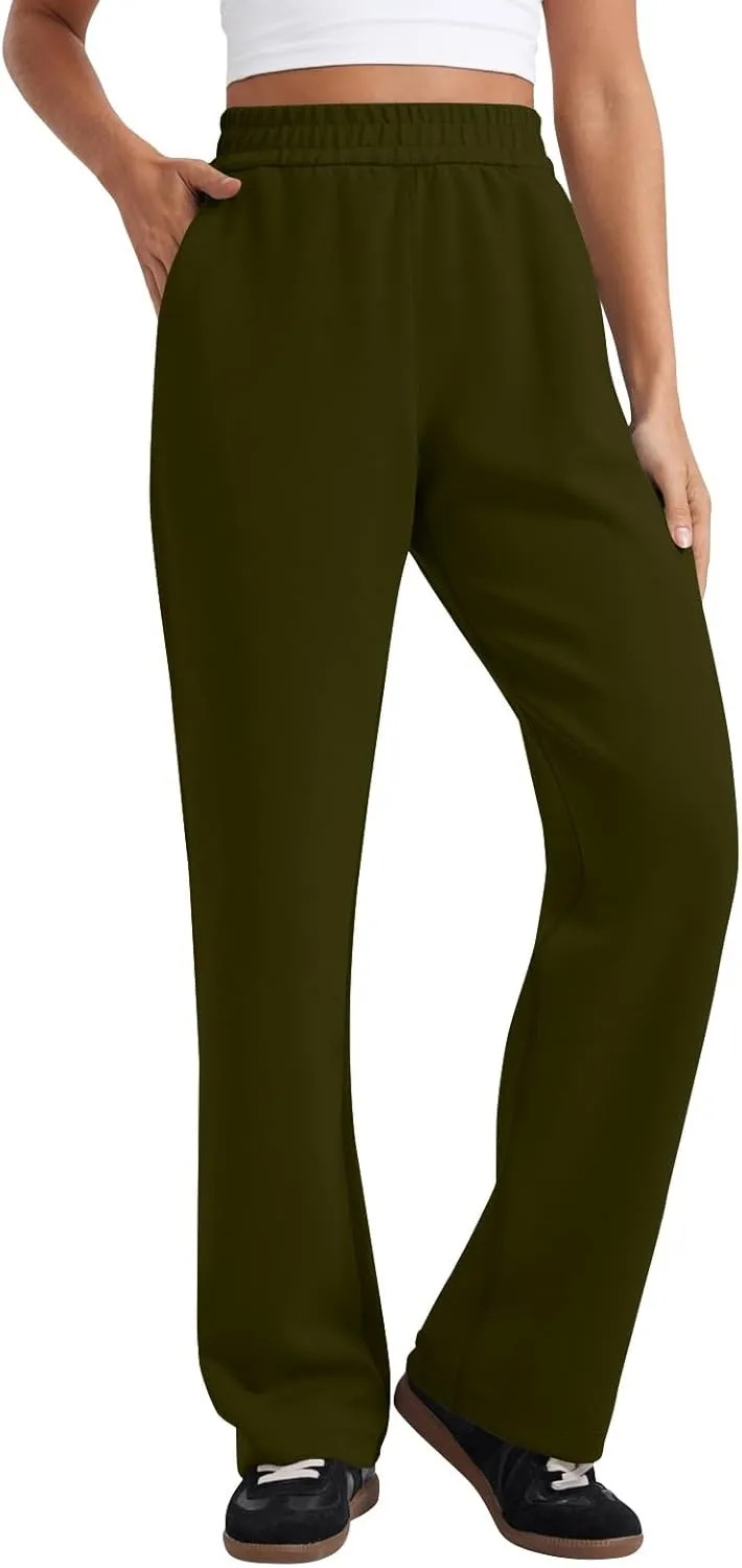 Womens Sweatpants with Pockets Soft Baggy Modal Drawstring Waist Wide Leg Pants Outdoor Workout Pants