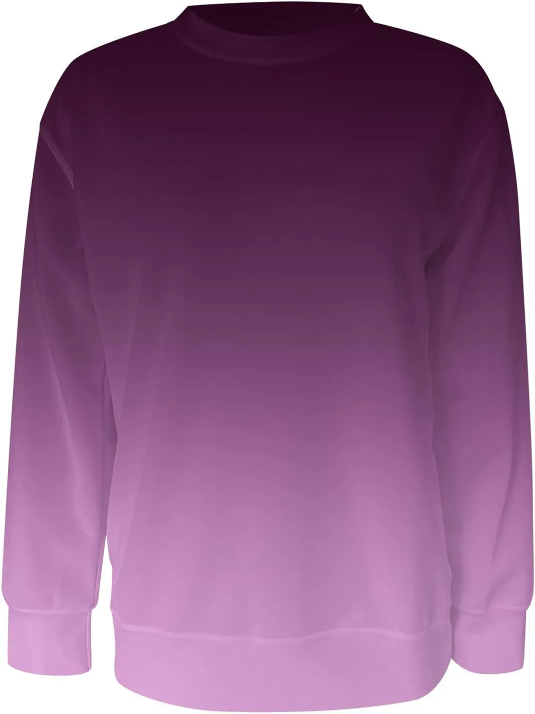 Womens Sweatshirts Crewneck Loose Fitting Tops Long Sleeve Color Block Casual Lightweight Shirts Pullover Blouses