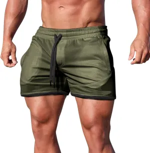 Workout Shorts Men Comfortable Quick Dry and Relaxed Fit Athletic Shorts with Pocket 2025 Summer