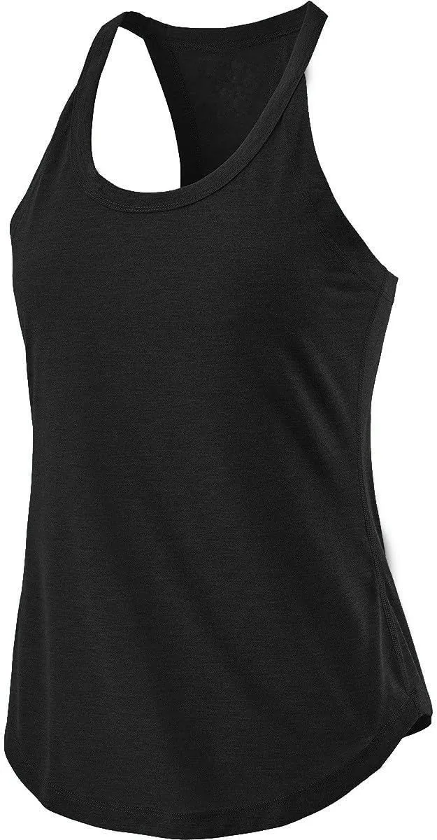 Workout Tank Tops Woman Racerback Sleeveless Running Tanks Scoop Neck Loose Athletic Yoga Camisole Sports Shirts