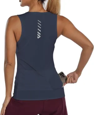 Wulibike Sleeveless Cycling Jersey Women Running Shirts Vest bike top Summer Biking tank Basic Top With Pockets