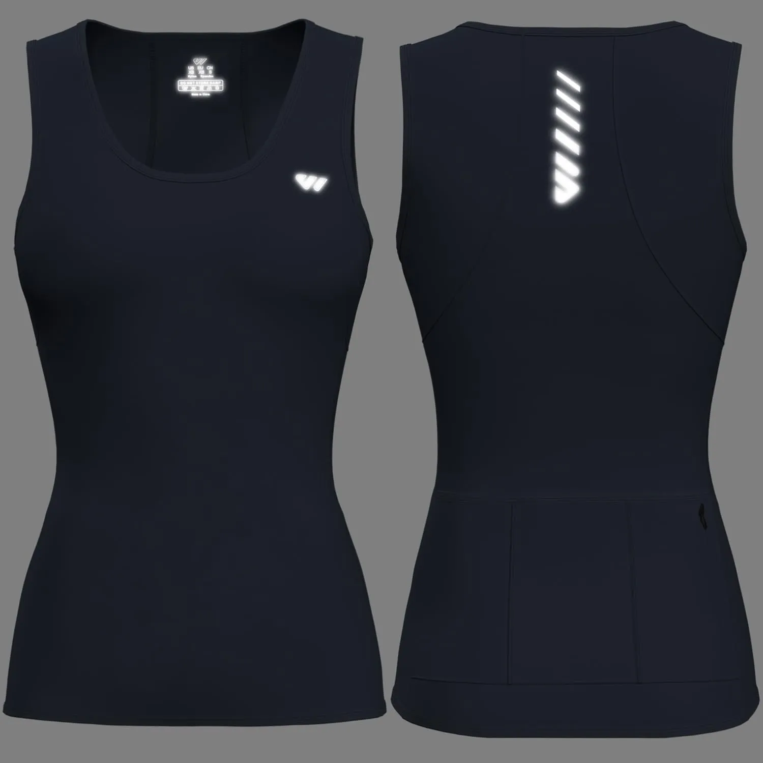 Wulibike Sleeveless Cycling Jersey Women Running Shirts Vest bike top Summer Biking tank Basic Top With Pockets