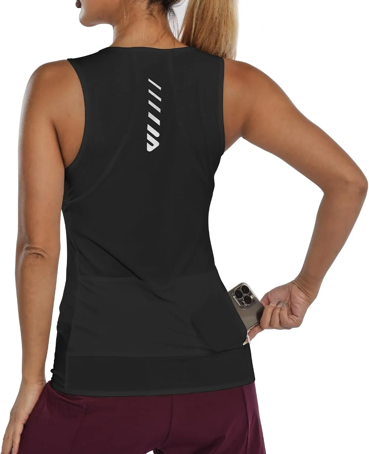 Wulibike Sleeveless Cycling Jersey Women Running Shirts Vest bike top Summer Biking tank Basic Top With Pockets